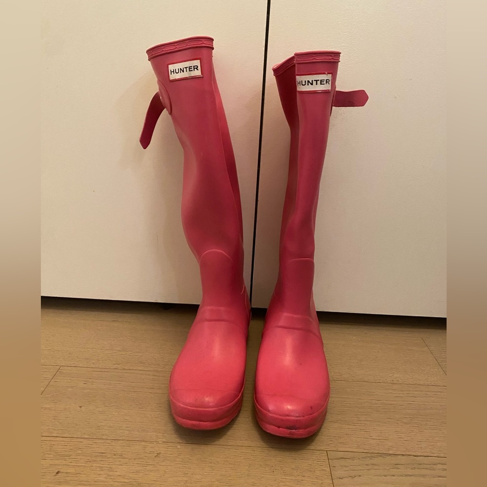 🆕 Pink Hunter Tall Rainboots